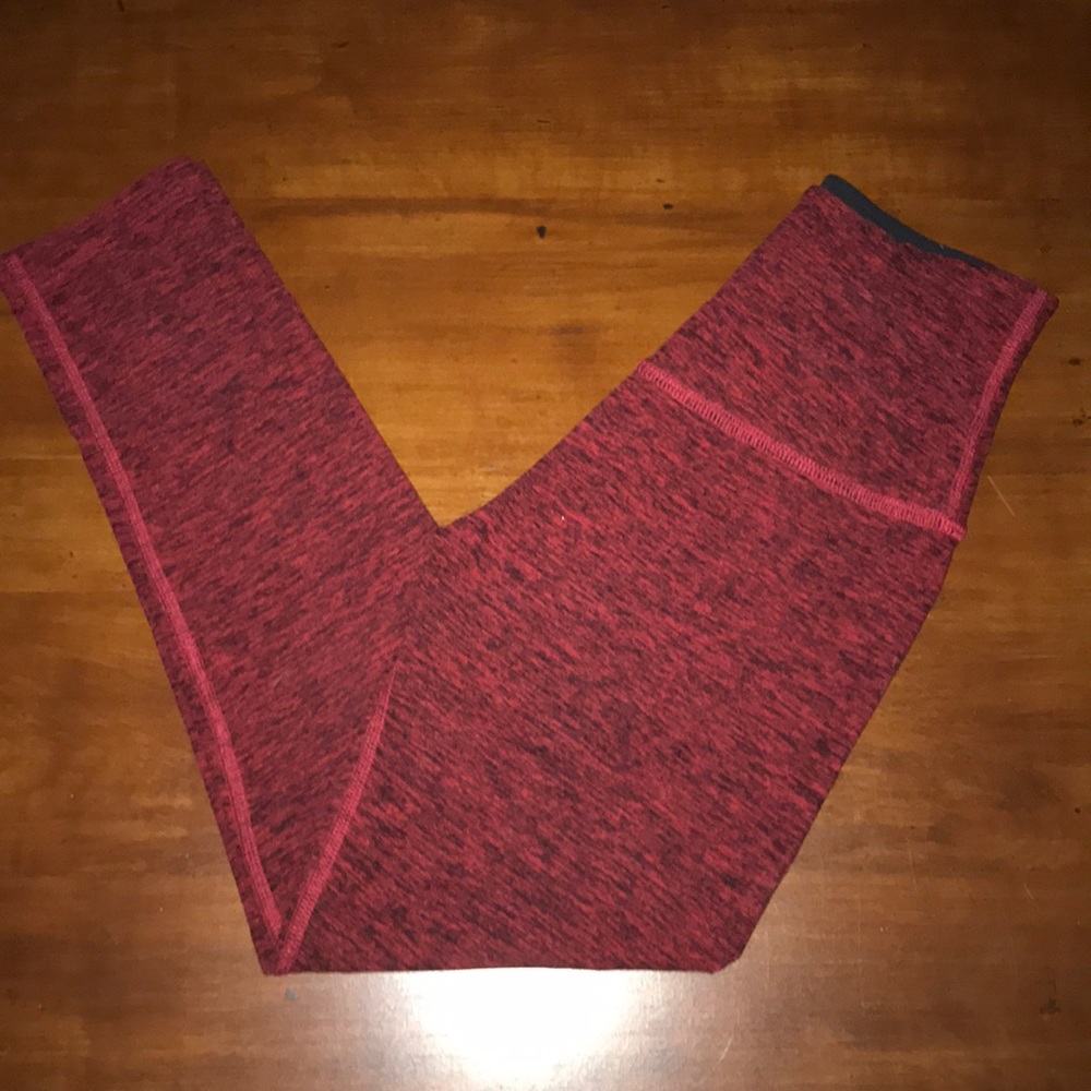 Barely worn. High Waisted Red Capri